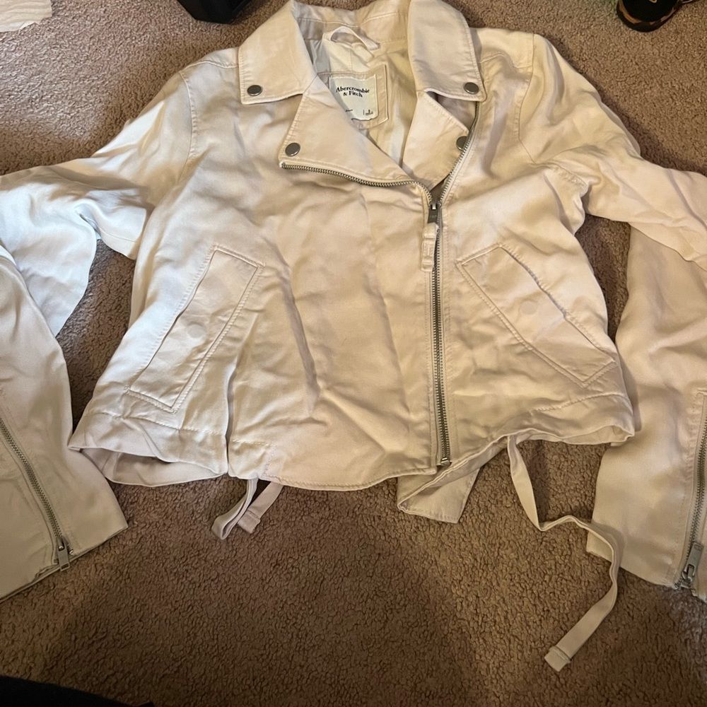 Abercrombie Asymmetrical Jacket Small - image 2